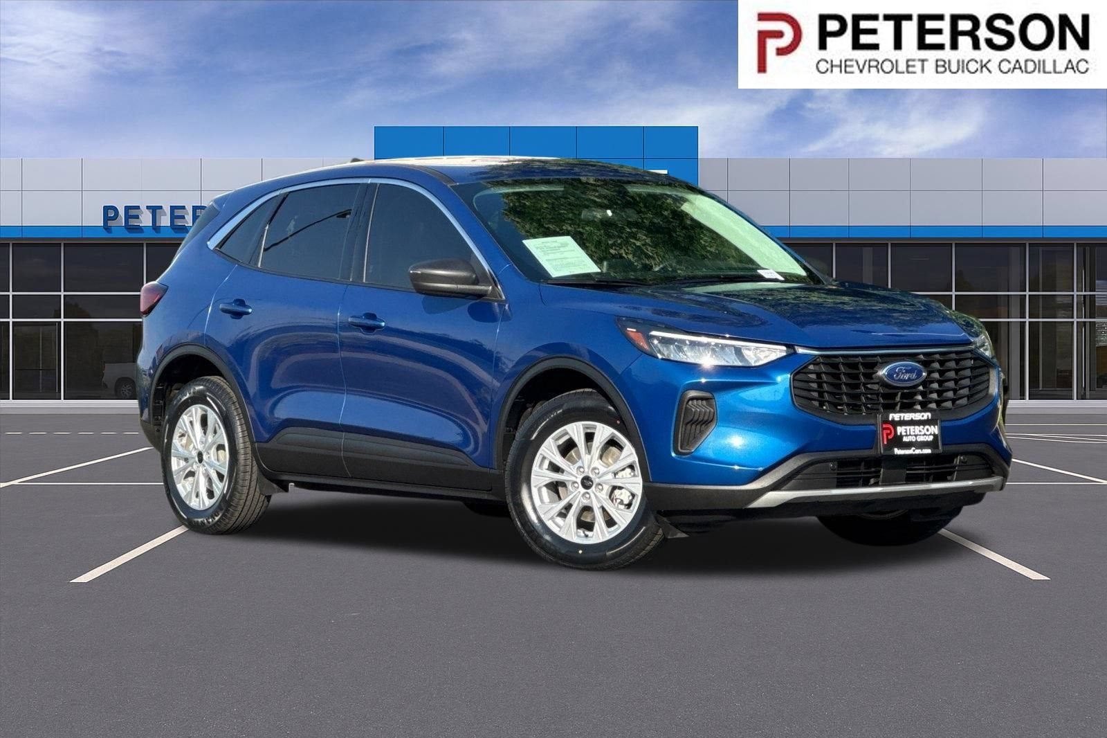2023 Ford Escape Active in Blue — front three-quarter view