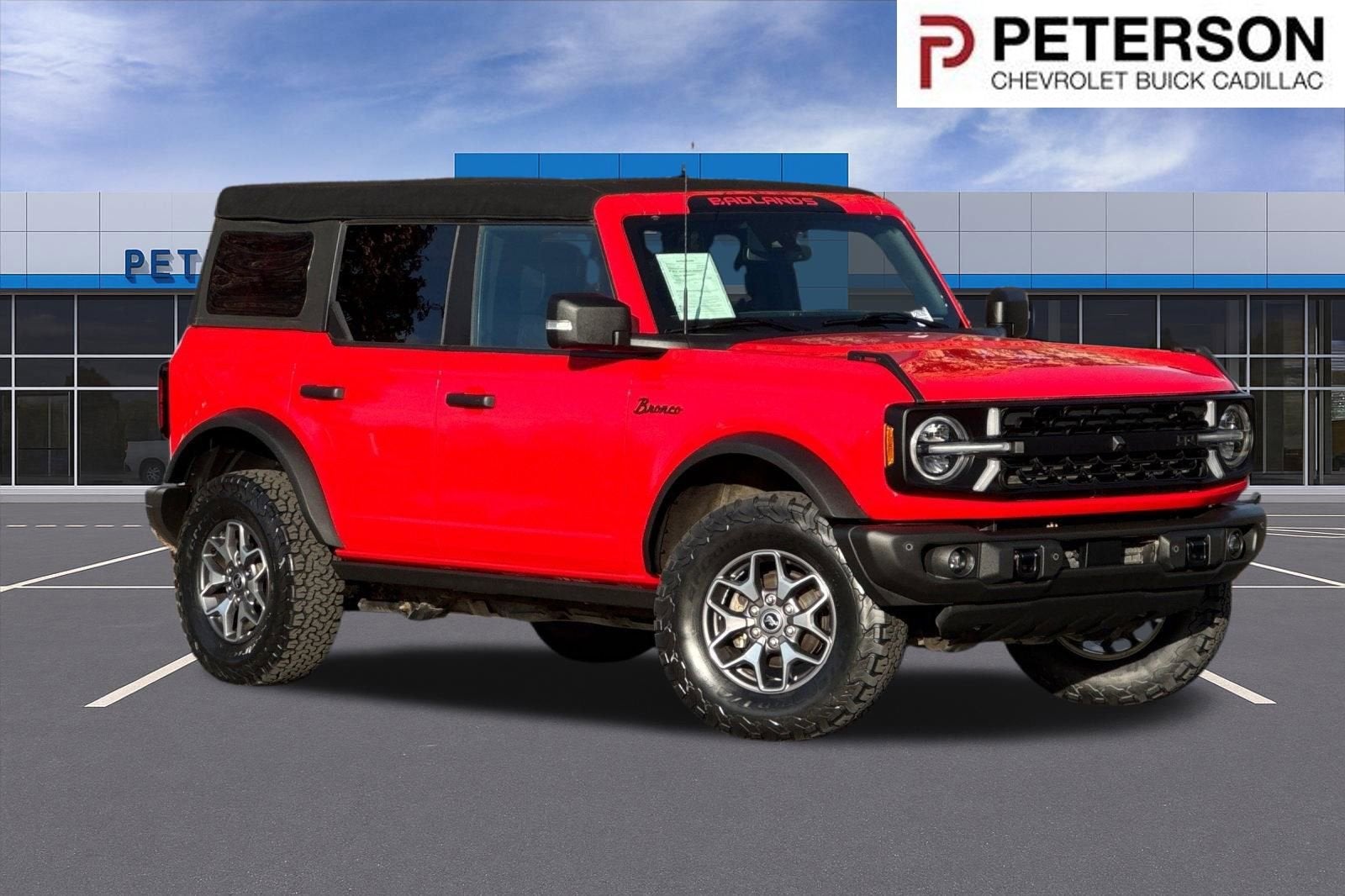2023 Ford Bronco Base in Red — front three-quarter view