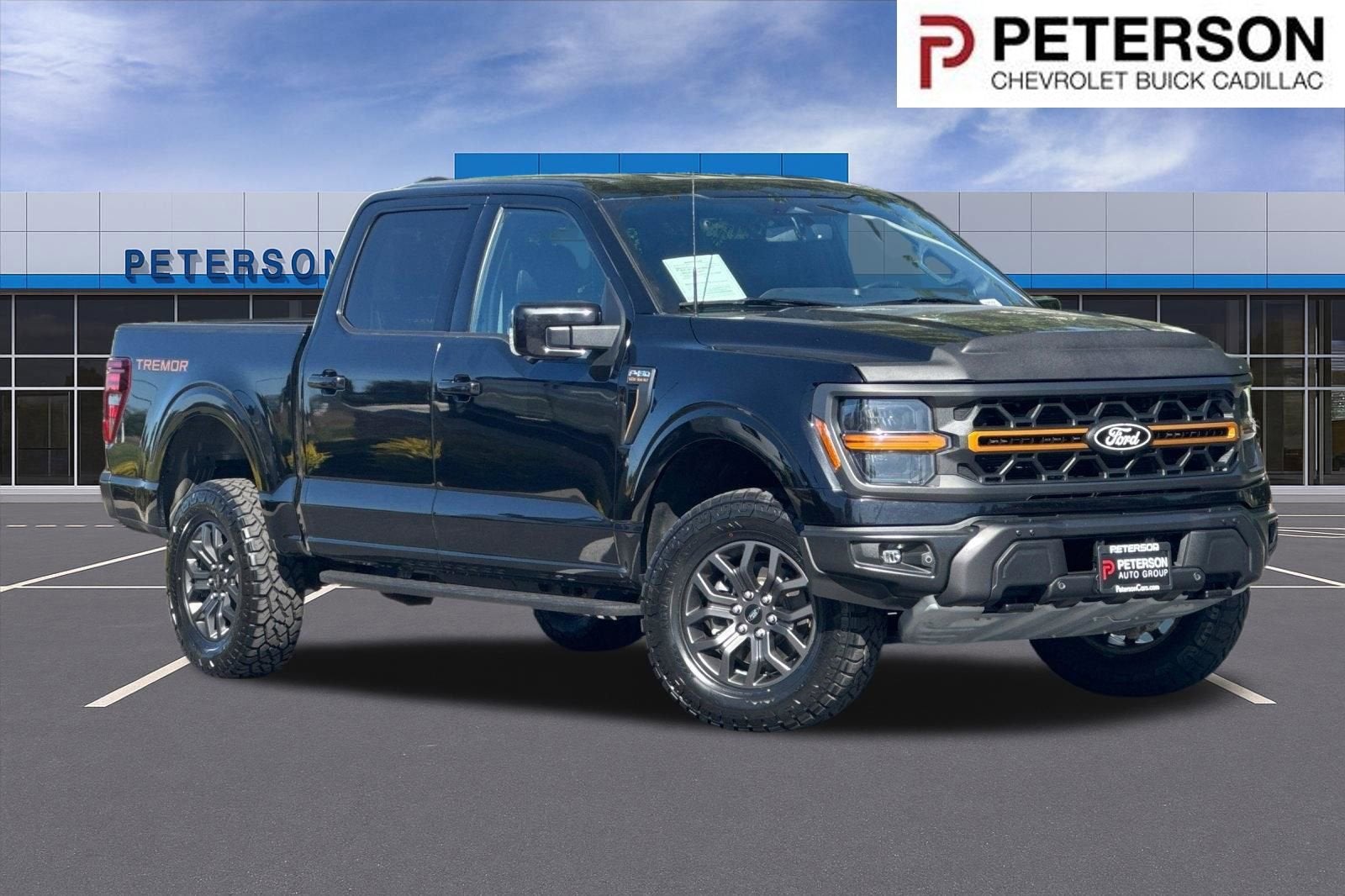 2024 Ford F-150 Tremor in Black — front three-quarter view