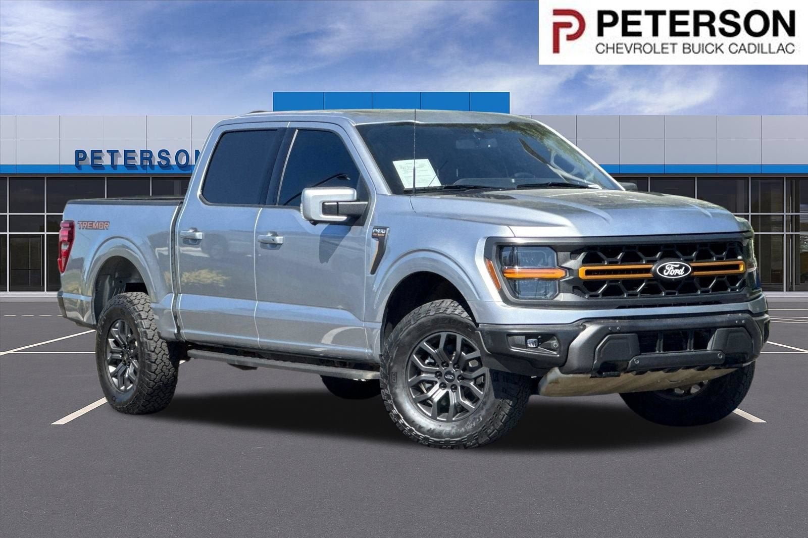 2024 Ford F-150 Tremor in Silver — front three-quarter view