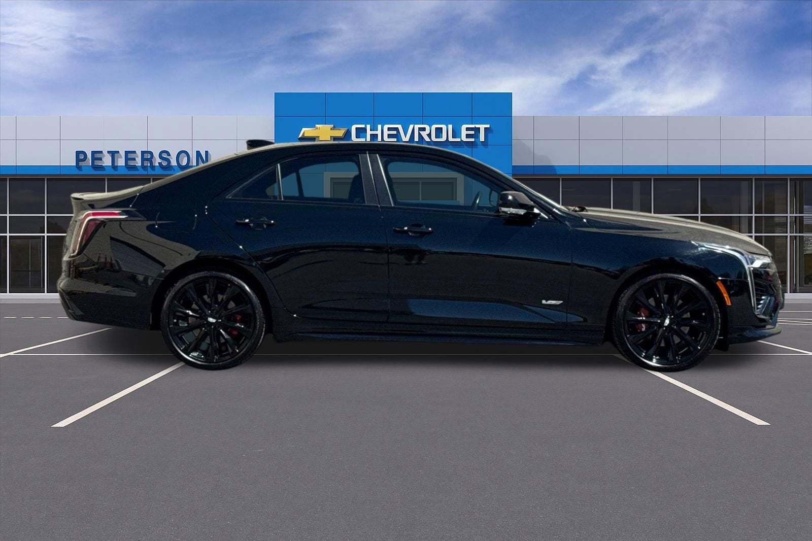 2024 Cadillac CT4-V — rear three-quarter view