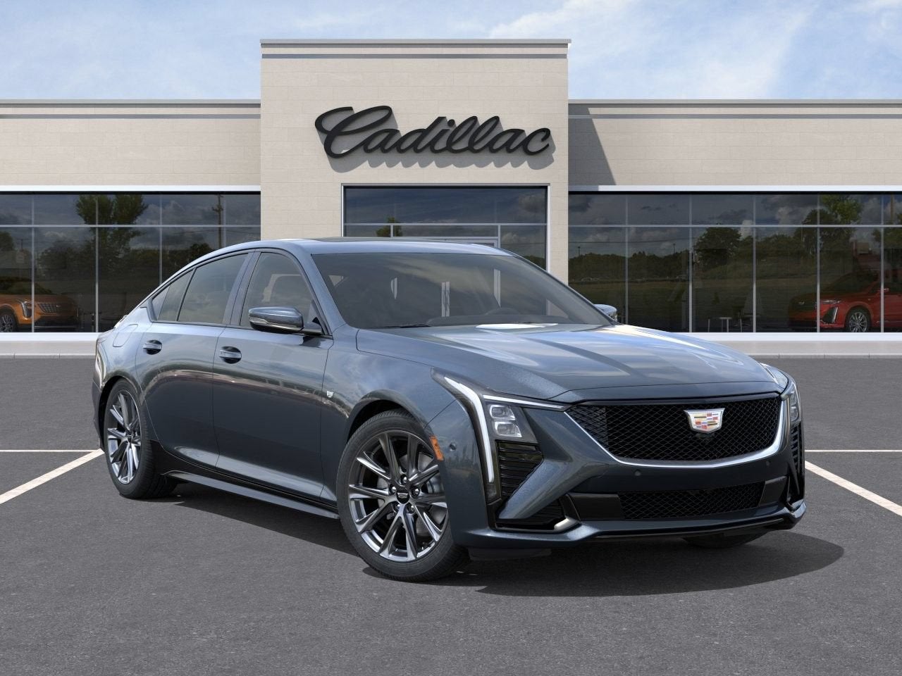 2026 Cadillac CT5 — rear three-quarter view