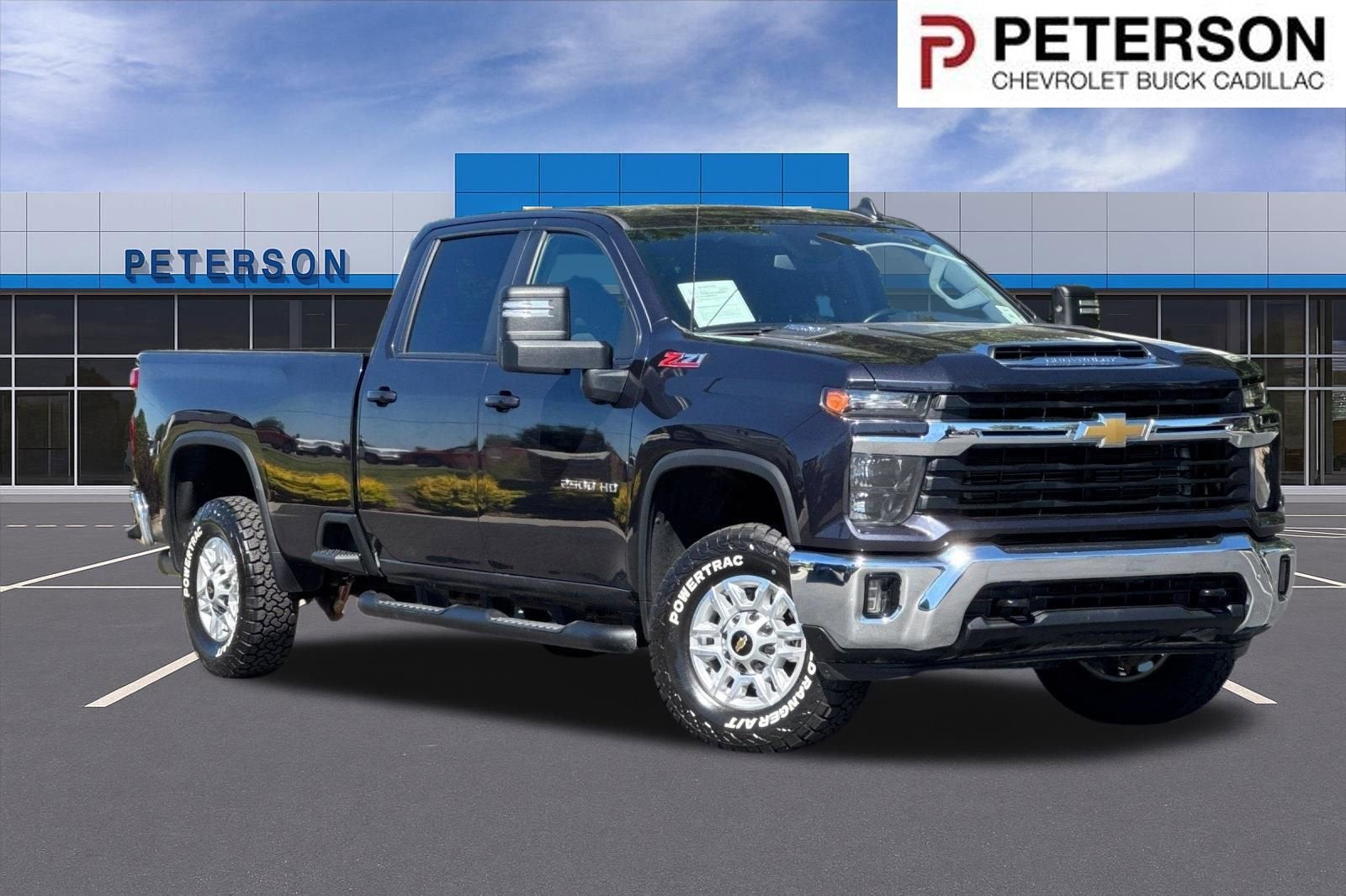 2024 Chevrolet Silverado 2500 HD LT in Dark Ash Metallic — front three-quarter view