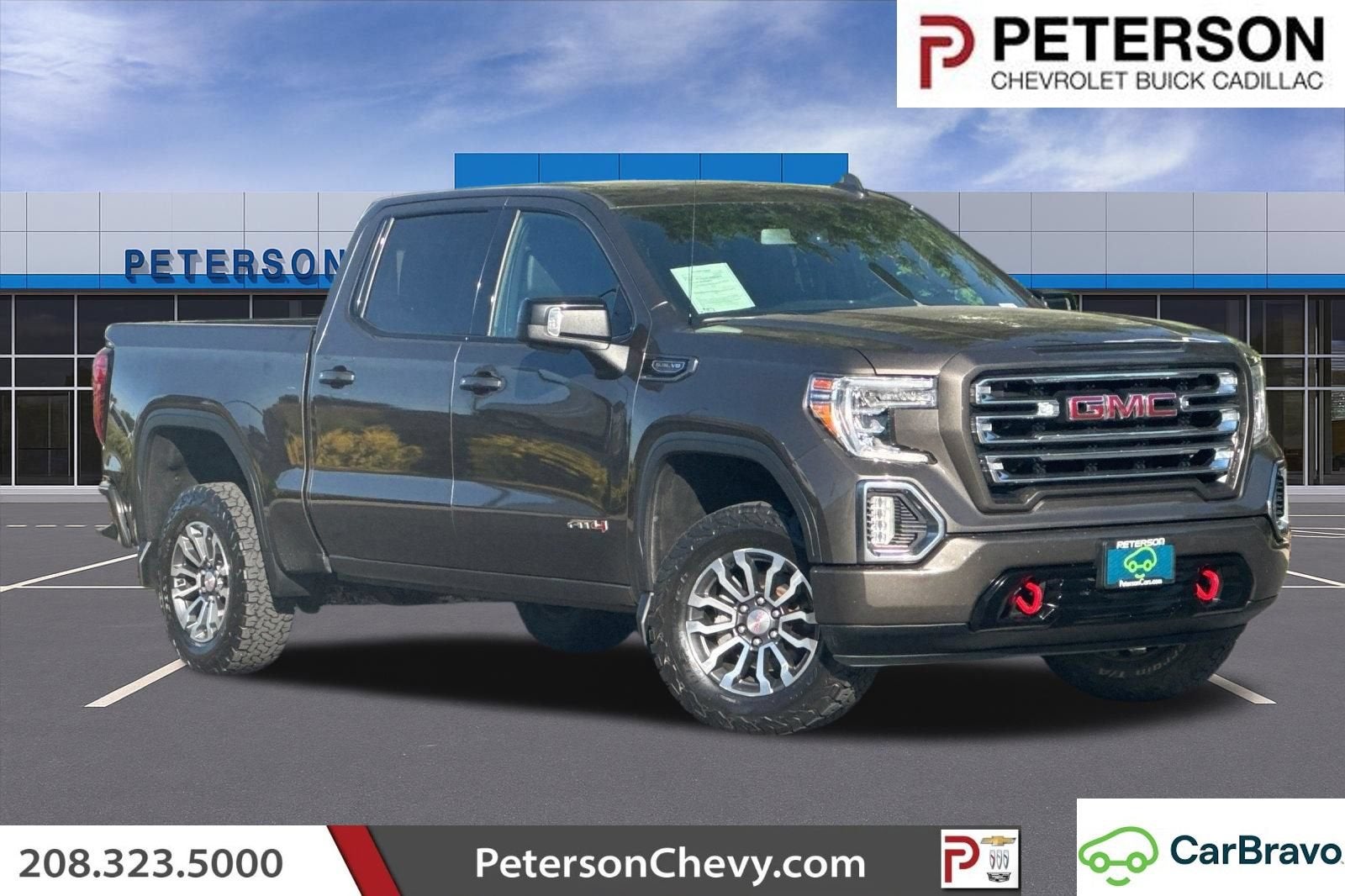 2019 GMC Sierra 1500 AT4 in Gray — front three-quarter view