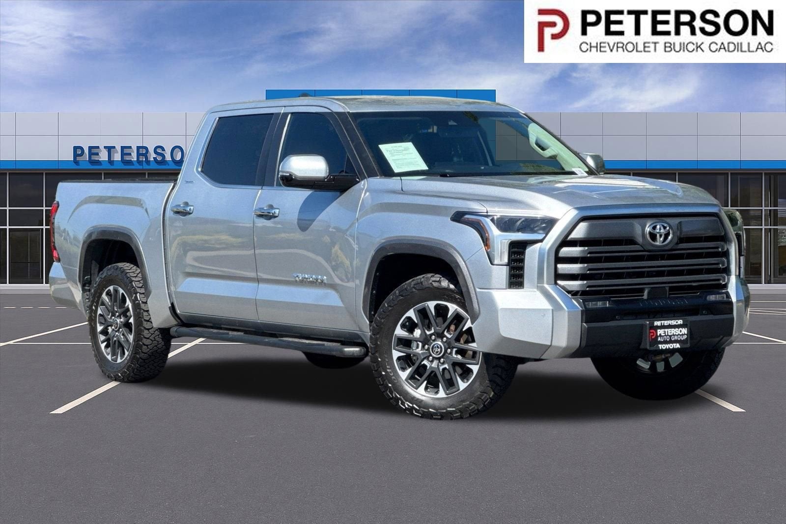 2024 Toyota Tundra Limited in Silver — front three-quarter view