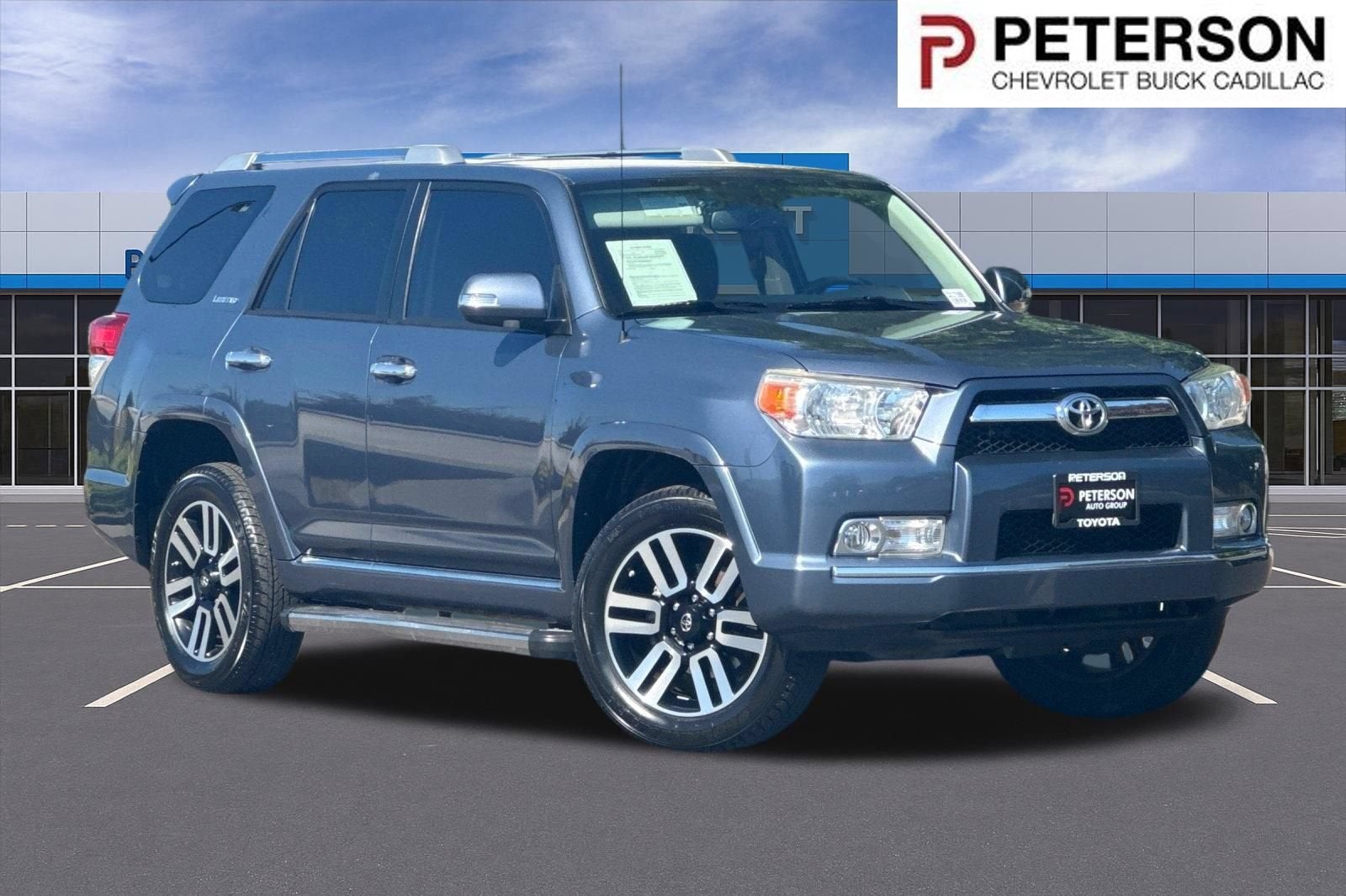 2012 Toyota 4Runner SR5 in Silver — front three-quarter view