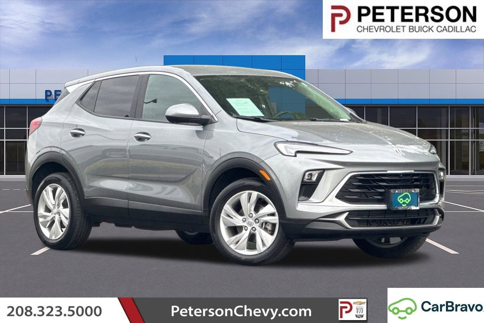 2024 Buick Encore GX Preferred in Moonstone Gray Metallic — front three-quarter view