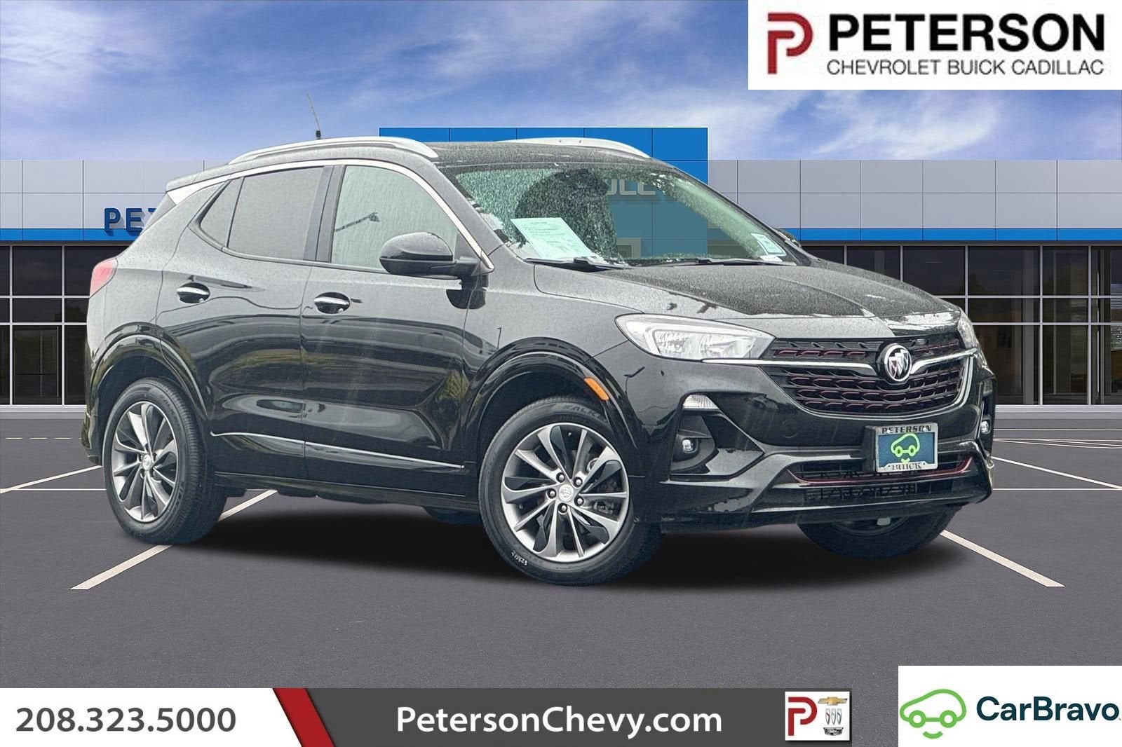2021 Buick Encore GX Select in Ebony Twilight Metallic — front three-quarter view