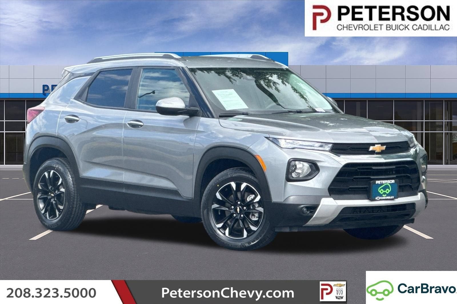 2023 Chevrolet Trailblazer LT in Sterling Gray Metallic — front three-quarter view